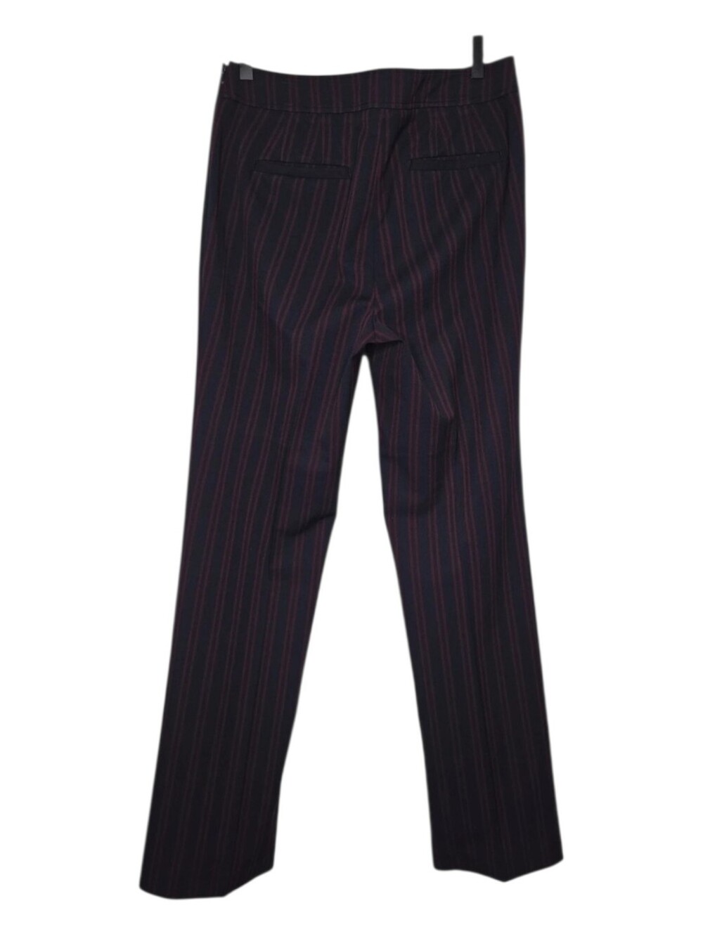 LOFT Womens Navy Blue Red Striped Marisa Trouser Pants Size 6 - Picture 3 of 11